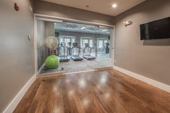 Yoga and stretching room